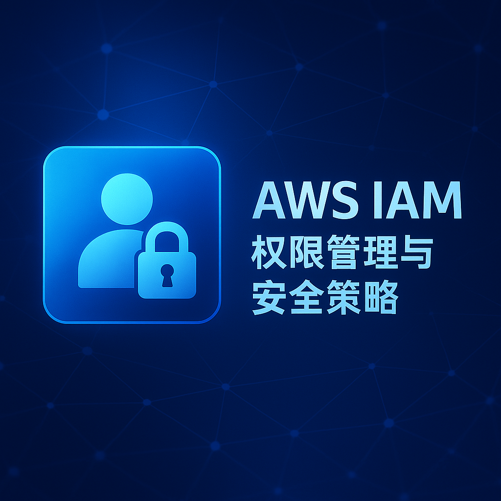 AWS IAM 用户组与权限管理最佳实践图示，展示云安全与访问控制概念